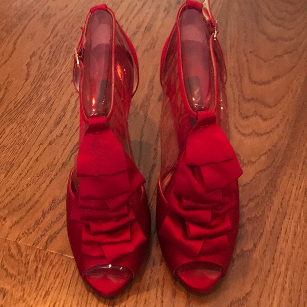Satin Red Shoes/Sandals
